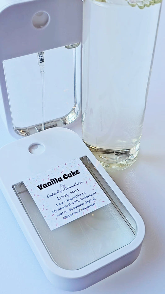 Vanilla Cake Perfume Body Mist 1.5 oz Pocket Size