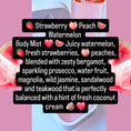 Load image into Gallery viewer, Strawberry Peach Watermelon Perfume Body Mist 4 oz Full Size
