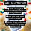 Load image into Gallery viewer, Vanilla Cake Perfume Body Mist 4 oz Full Size
