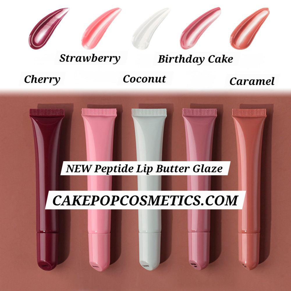 NEW* Peptide Lip Butter Glaze (10-100 Filled Tubes Choose Amount) Wholesale Ready to Label
