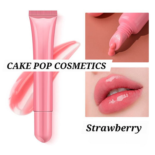 NEW* STRAWBERRY* Peptide Lip Butter Glaze (10-100 Filled Tubes Choose Amount) Wholesale Ready to Label